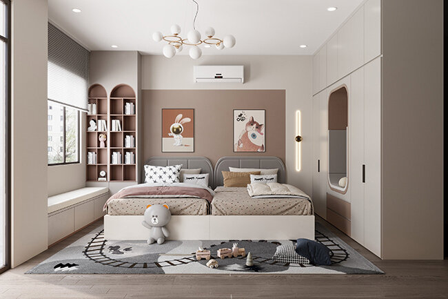 Thiết Kế Phòng Ngủ Bé Gái Tại Him Lam Phú Đông