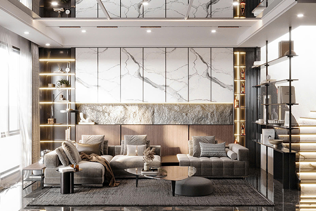 Thiết Kế Nội Thất Nhà Phố Chị Hồng Tại Thủ Dầu Một